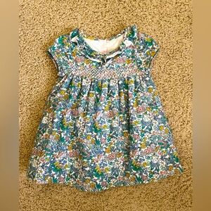 Marks and Spencer floral dress with smocking 2T
